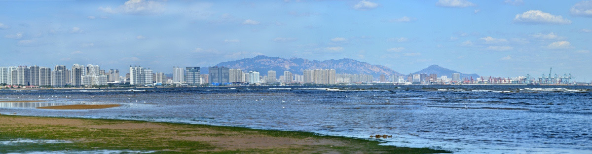 秦皇岛海岸全景图