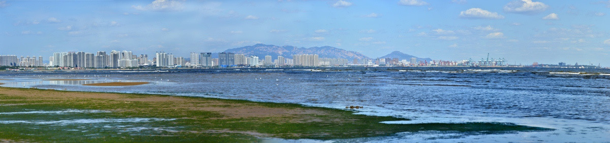 秦皇岛海岸全景图