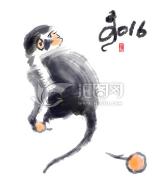猴年插畫