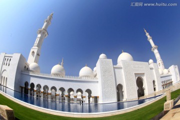 中东阿联酋阿布扎比清真寺