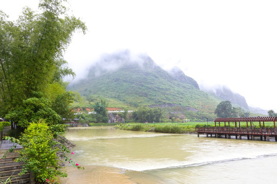 广西巴马风光 盘阳河