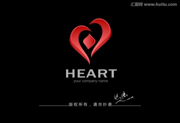 心形logo 鉆石logo