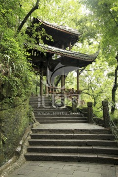 都江堰 山路 古亭