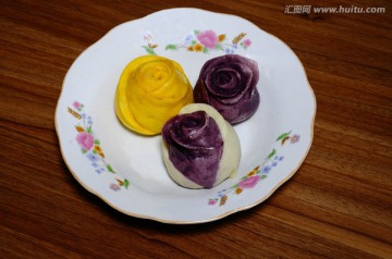 紫薯南瓜面创意造型