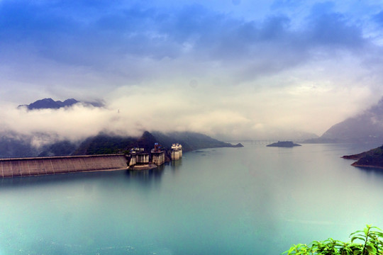 都江偃大坝风光