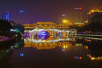 成都安顺廊桥夜景