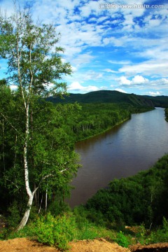 莫尔道嘎森林公园激流河