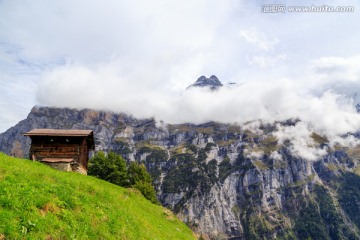 瑞士少女峰乡村美景