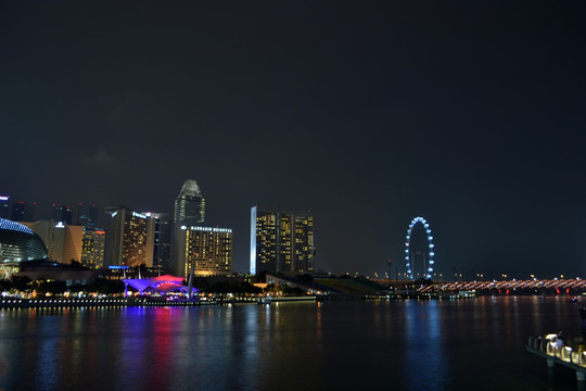 新加坡滨海湾夜景