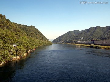 建德新安江牛坞口风光全景