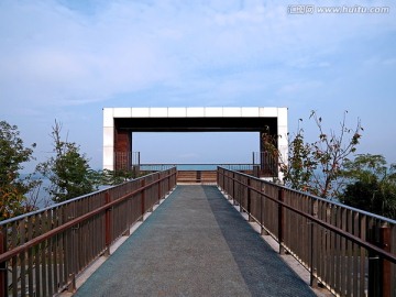 淳安千岛湖湖边观景平台