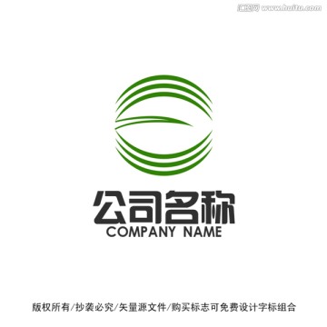 叶子农业绿化环保标志logo