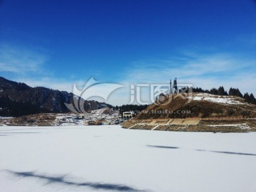 美丽户外雪景