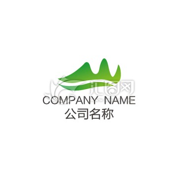 旅游公司大山形状logo设计