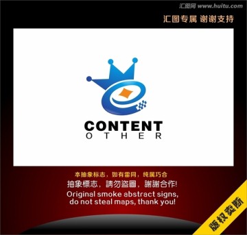 E字母皇冠時尚標志