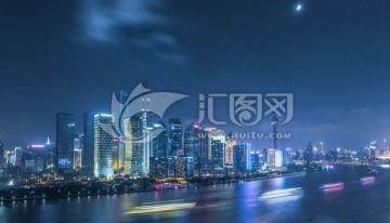 上海都市风光夜景