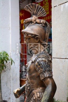 北海老街铜像