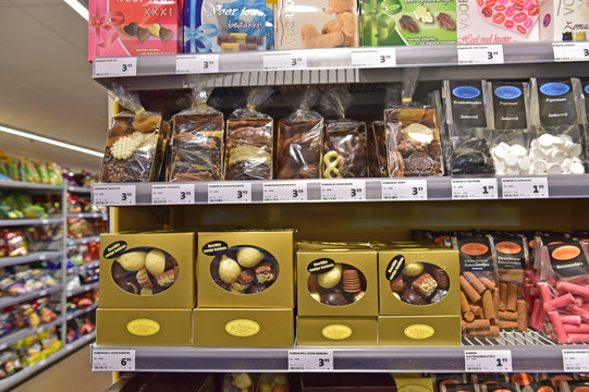 荷兰超市糖果包装展柜