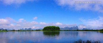 湖 湖景 湖泊全景