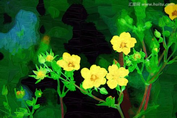 野花裝飾畫