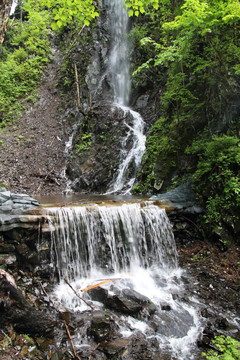 山泉瀑布 溪水