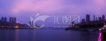 重庆两江游 夜景全景图