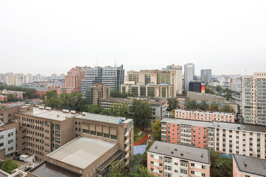 北京中关村俯瞰 住宅楼