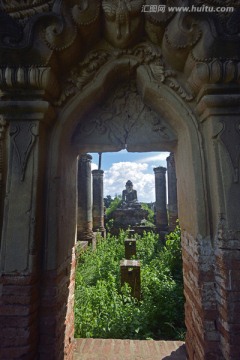 缅甸因瓦古城 残垣废墟