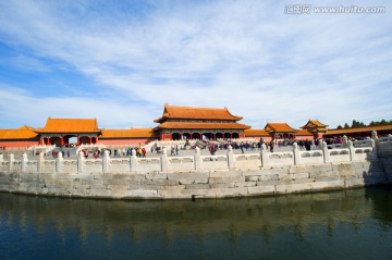 北京故宫内金水河