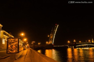圣彼得堡夜色 开桥