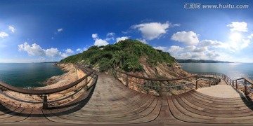 深圳大梅沙海滨公园360全景