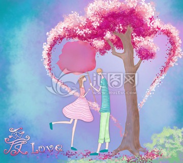 棉花糖愛情 情人節(jié) 封面 賀卡