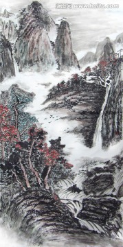 水墨山水画