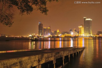 鼓浪屿码头栈桥夜景