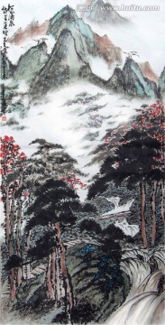 水墨山水画