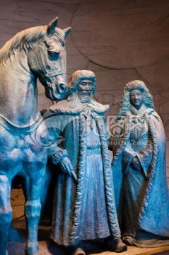 王昭君雕塑 和亲铜像