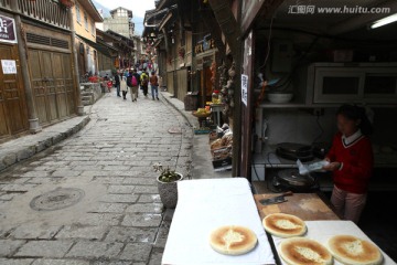 黄龙溪古镇 烙大饼