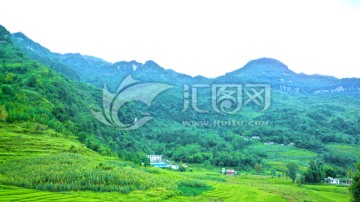 綠色原野 藍天白云 興隆