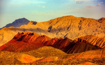 张掖丹霞地貌自然风景