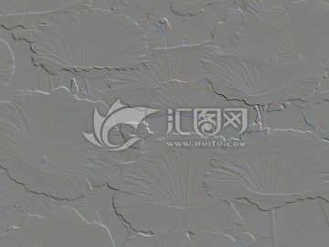 荷葉浮雕