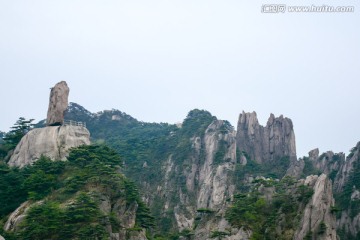 黄山风光 飞来石