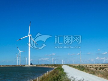 风力发电 下营滨海风景