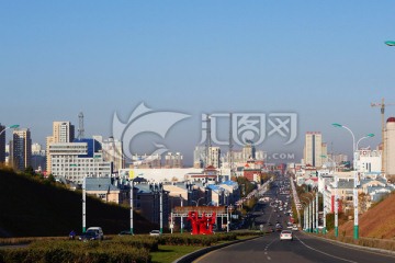 呼伦贝尔市道路街景