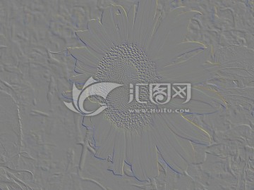 向日葵浮雕