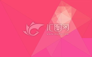 粉色幾何多邊形