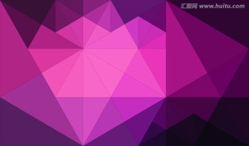 紫色三角形底纹 几何背景