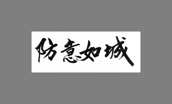 防意如城