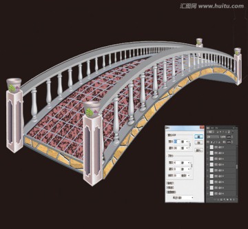 小桥（psd分层）