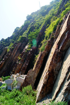 高山岩层