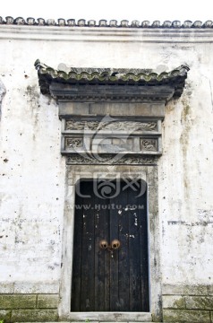 老上海建筑 石库门 雕花门楼